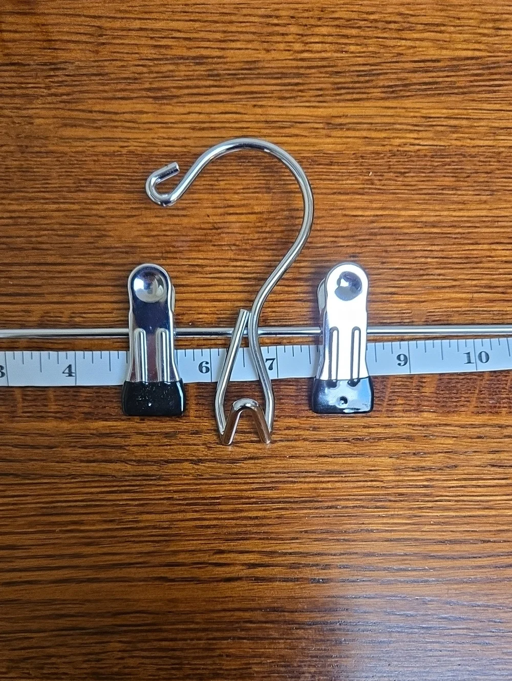 Metal Skirt/Pant Hangers with Clips - Set of 3